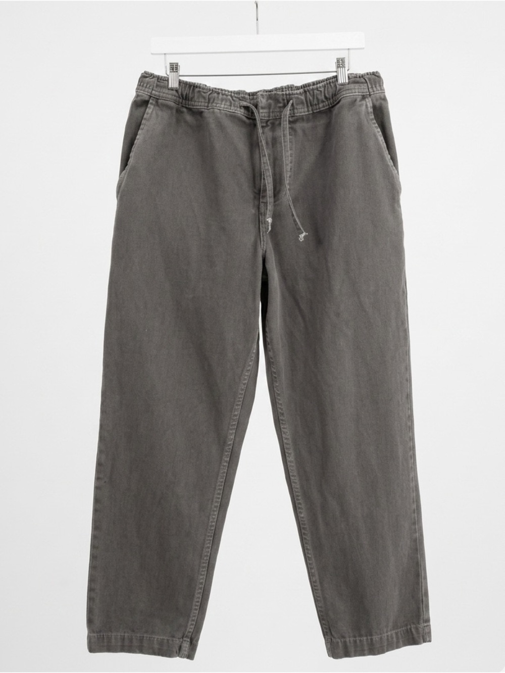 Wax London Mens Grey Organic Cotton KURT Trouser